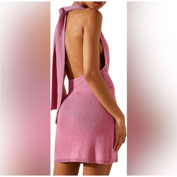 Free People Beach Orchid Turquoise Blue Convertible Sweater Dress - Picture 9 of 14